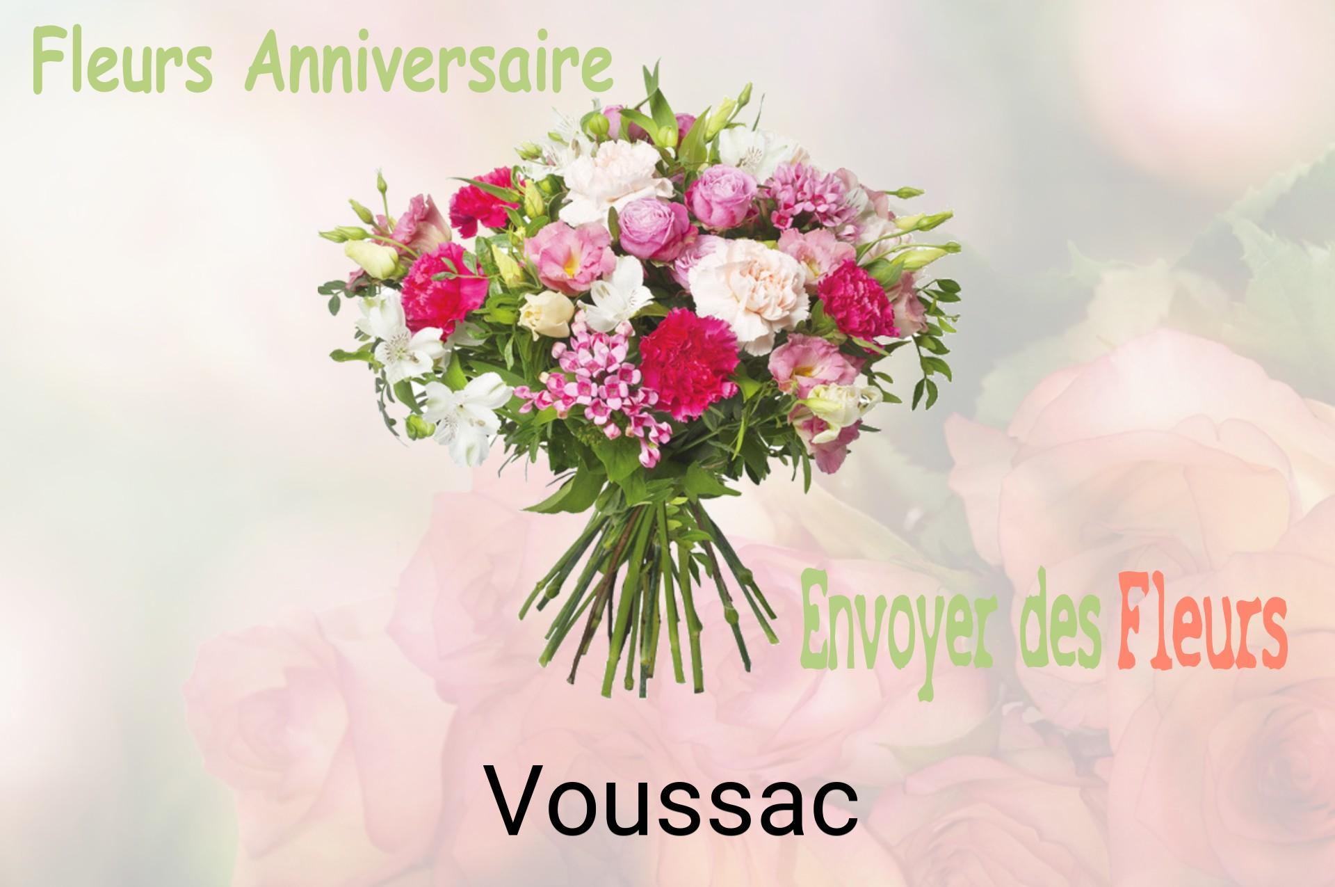 Bouquet de fleurs d’anniversaire livré à Voussac