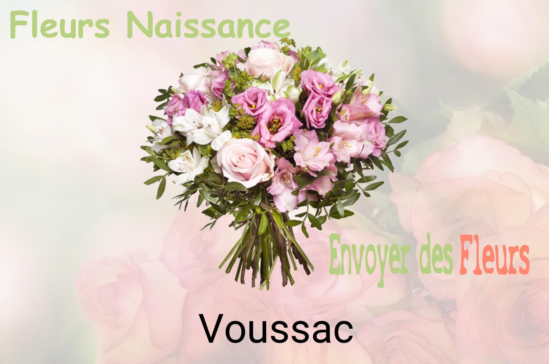 Bouquet de fleurs de naissance livré à Voussac